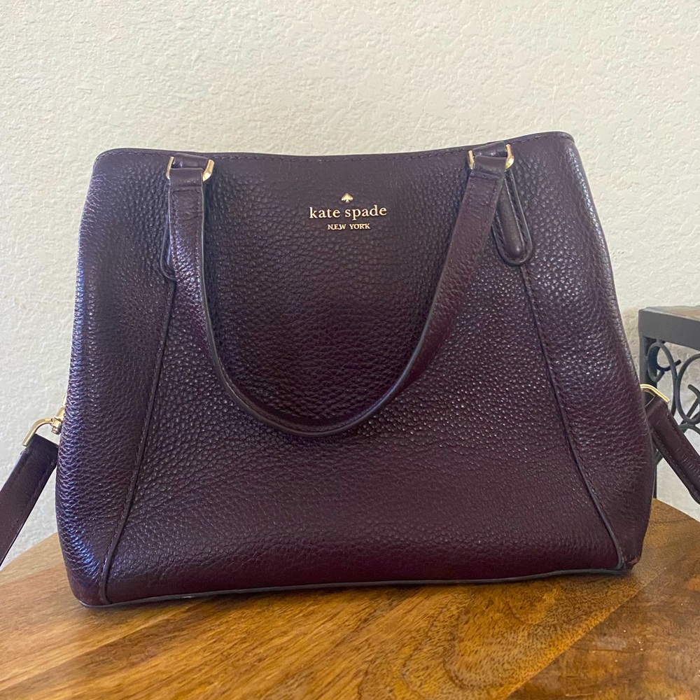 Wine / Oxblood Kate Spade Purse Crossbody Bag
